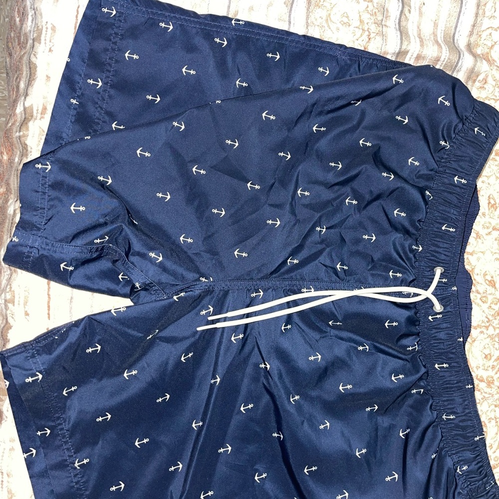 Nautica navy swim trunks size xxl